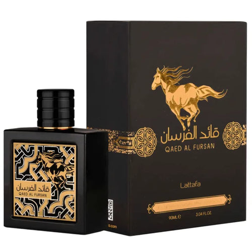 Qaed Al Fursan - Oriental, Fruity, Fresh, Amber Wood - Eau De Parfum Long-Lasting Fragrance for Unisex, 3.40 Ounce / 100 Ml