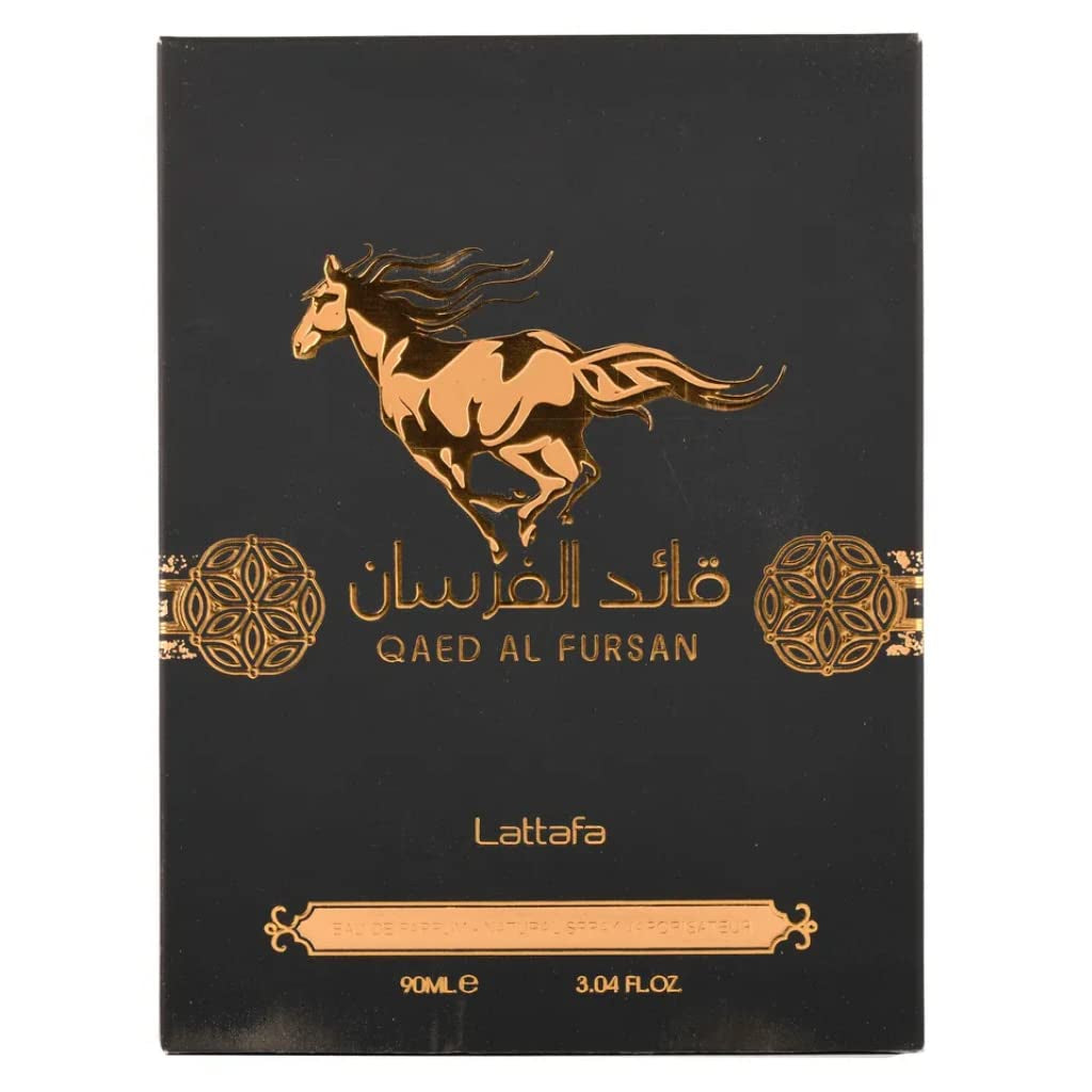 Qaed Al Fursan - Oriental, Fruity, Fresh, Amber Wood - Eau De Parfum Long-Lasting Fragrance for Unisex, 3.40 Ounce / 100 Ml